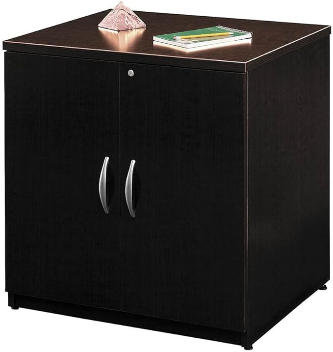 Bush Business Furniture Series C Storage Cabinet with Doors in Mocha Cherry, 2 Door Accent Chest for Home and Professional Office