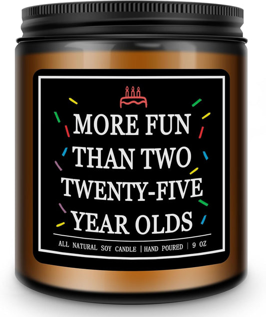 Homsolver 50th Birthday Gifts for Him Her, 9OZ Lavender Scent 1975 50th Birthday Candles for Women Men, Mom, Dad, Friend, Happy Birthday Decorations Candle with More 50 Hours Burn Time, Handmade