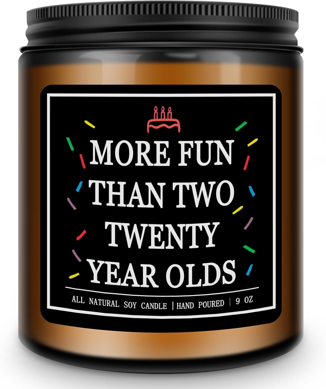 Homsolver 40th Birthday Gifts Men Women, 9OZ Lavender Scent 1985 40th Birthday Candles Gift for Him, Dad, Brother, Husband, Happy Birthday Decorations Candle with More 50 Hours Burn Time, Handmade