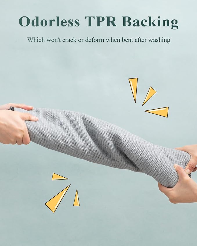 hicorfe Kitchen Rugs and Mats,Kitchen Mats for Floor,24"x35" Non Slip Runner Rug,Absorbent Resist Dirt Comfort Standing Mat Machine Washable for Entryway,Hallway,Front of Sink(Dark Green)