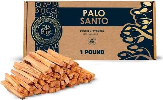 Palo Santo Smudging Sticks Bulk (1 Pound) from Peru -100% Natural Incense, Premium High Resin for Spiritual Cleansing - Substantially Hand-Picked, Ethically Wild Harvested - Sustainable Packaging