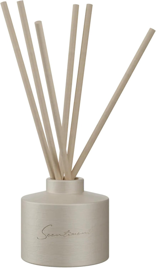 Day Dream Reed Diffuser - Beige Ceramic | 100ml | Long-Lasting Home Fragrance | Includes Reed Sticks & 120ml Day Dream Reed Diffuser Oil