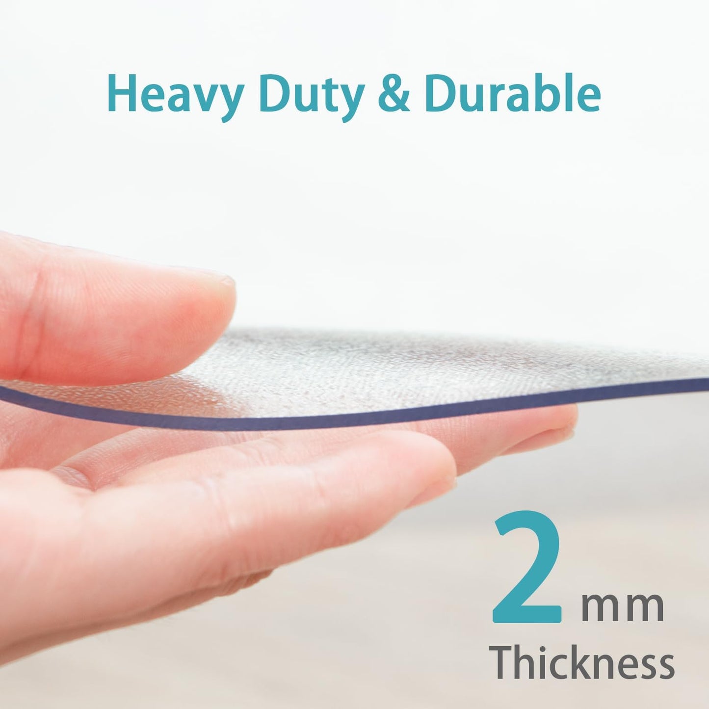 Refrigerator Mat, Clear Anti-Slip PVC Floor Protector, 2mm Thickness Scratch-Resistant Floor Mat (24"x 36")