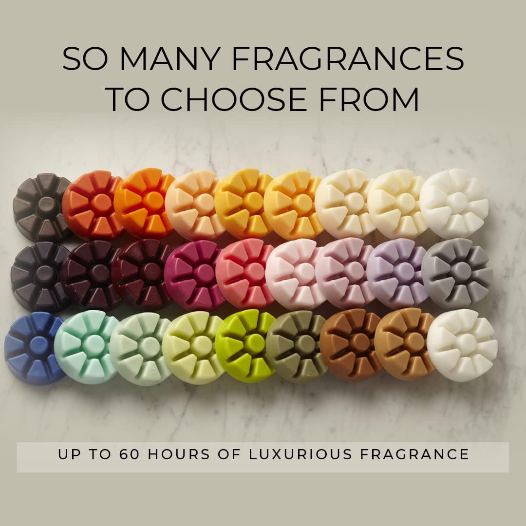 PartyLite Chrysanthemum Cedarwood Scent Plus® Wax Melts – Sun-Warmed Cedarwood, Fresh Chrysanthemum, Clove & Carnation, Long-Lasting Home Fragrance