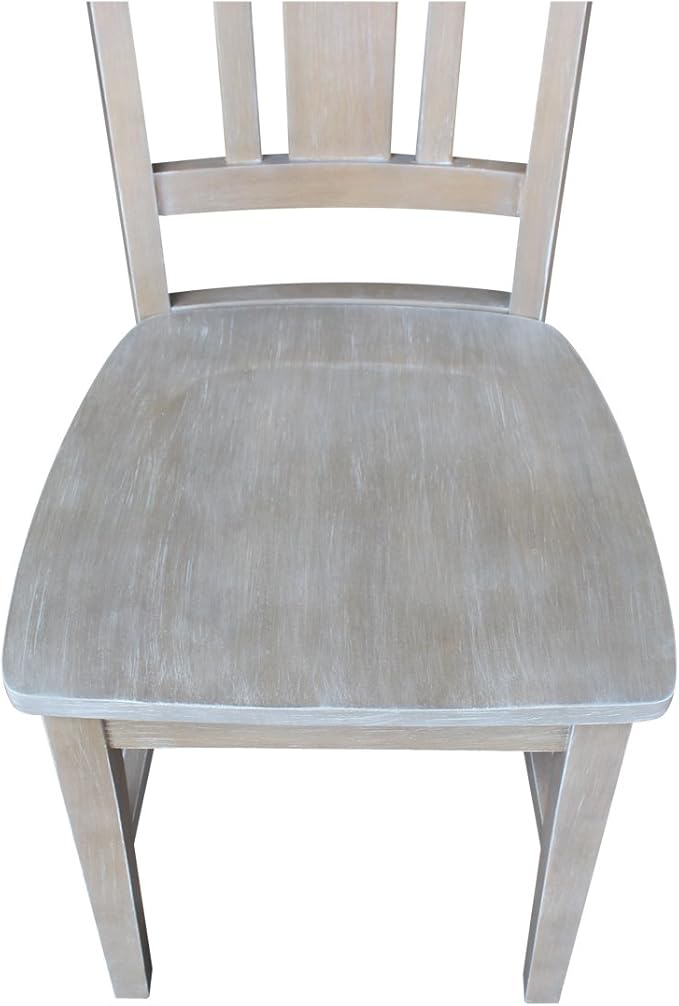 International Concepts San Remo Chair Washed Gray Taupe