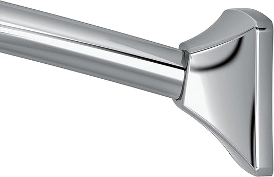 Moen CSR2164CH 60-Inch to 72-Inch Permanent Mount Adjustable Curved Shower Rod, Chrome