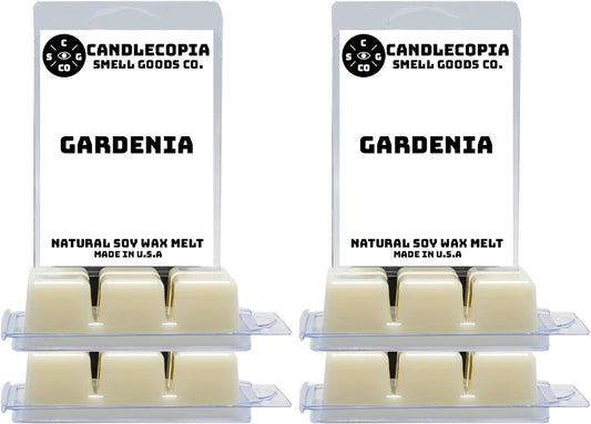 Gardenia Strongly Scented Hand Poured Vegan Wax Melts, 36 Scented Wax Cubes, 19.2 Ounces in 6 x 6-Packs