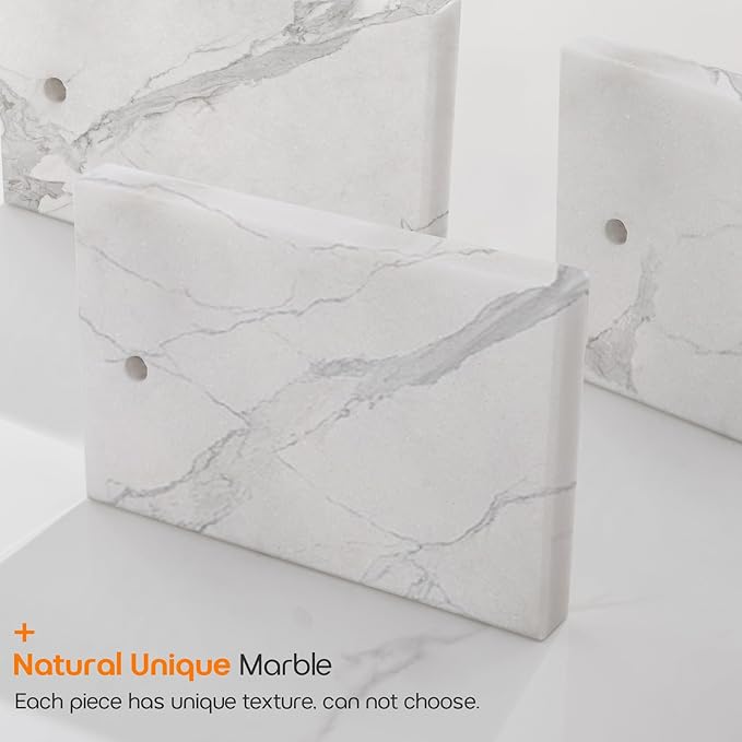 Towel Holder Chrome for Bathroom Vanity Countertop 1-Tier Towel Rack Stand with Heavy Marble Base Thicken Steady, Polished Stainless Steel AN7002CH