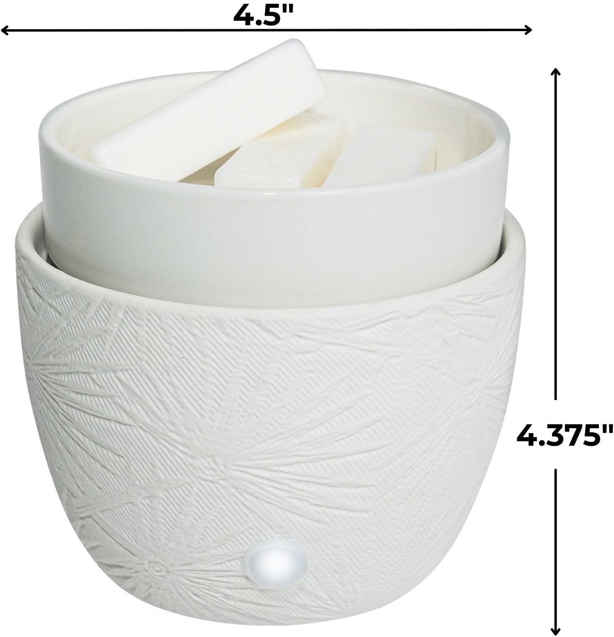 CAROLINA Wellness Wax Melt Warmer, 3-in-1 Electric Wax Melter for Scented Wax Melts, Cubes, and Tarts | Home, Office, Bedroom, Gift & Décor