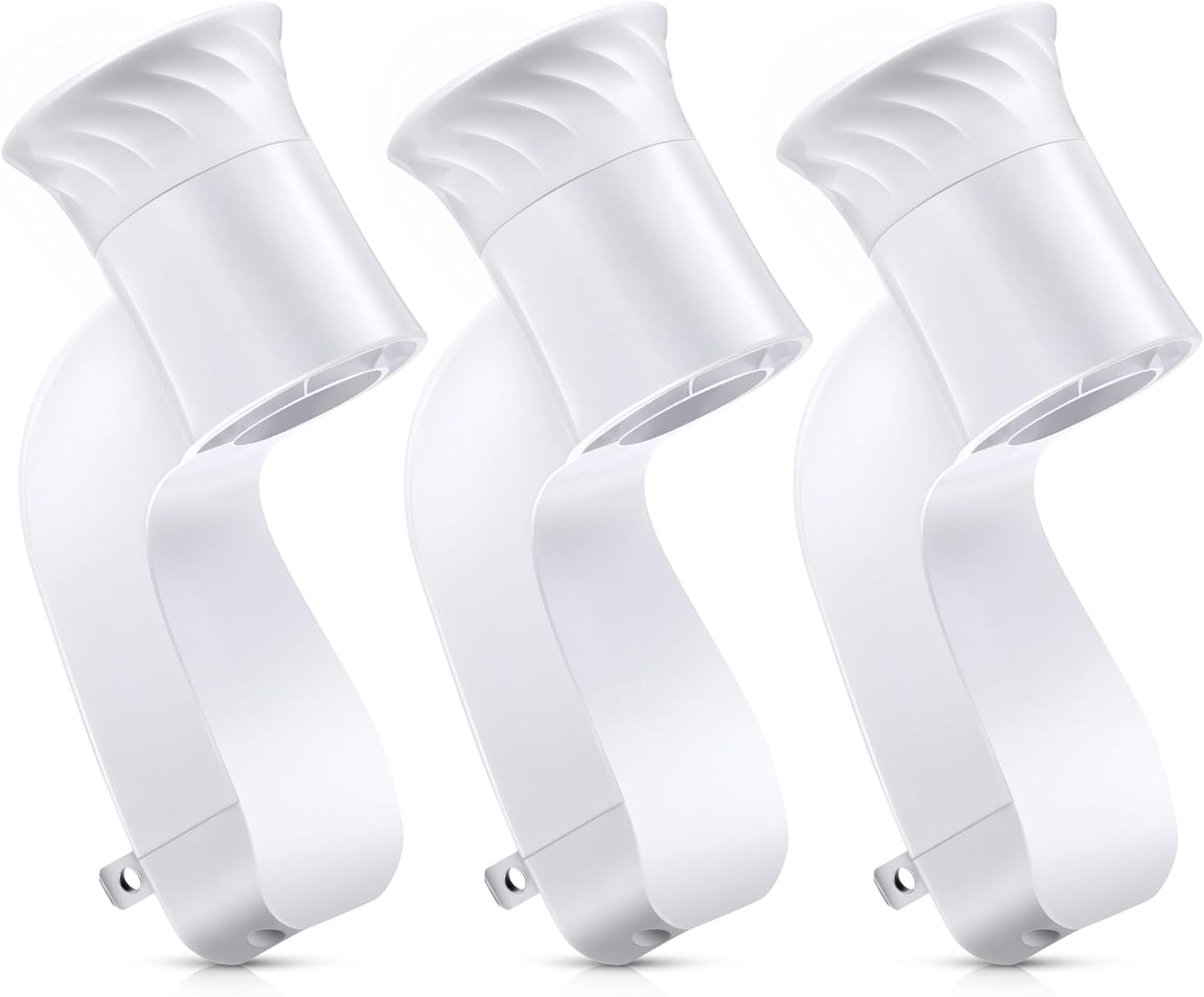 3 Pack Wall Fragrance Plug in Compatible with Bath and Body Works WallFlower Fragrances, ETL Certified, Rotatable, Precise Scent Control Fragrance Diffuser Plug for Home, Office (White)