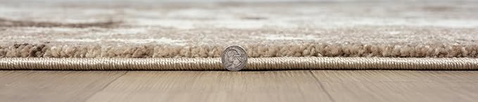 Keen Home Design Area Rugs - 12x15 Non-Shedding, Abstract Rugs for Kitchen, Living Room, Bedroom, Dining Room, Entryway - Size: 12' x 15', Multi