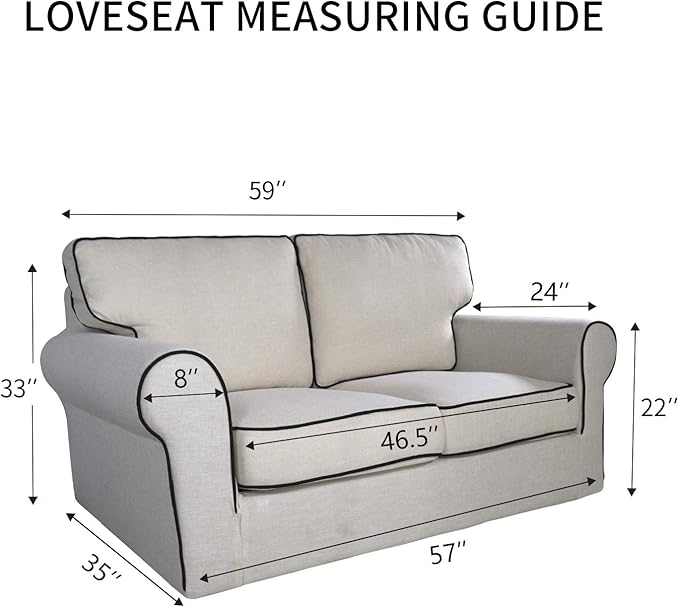 PureFit Reversible Quilted Sofa Cover, Water Resistant Medium Slipcover Furniture Protector, Washable Couch Cover with Non Slip Foam and Elastic Straps for Kids, Pets (Loveseat, Navy/Navy)
