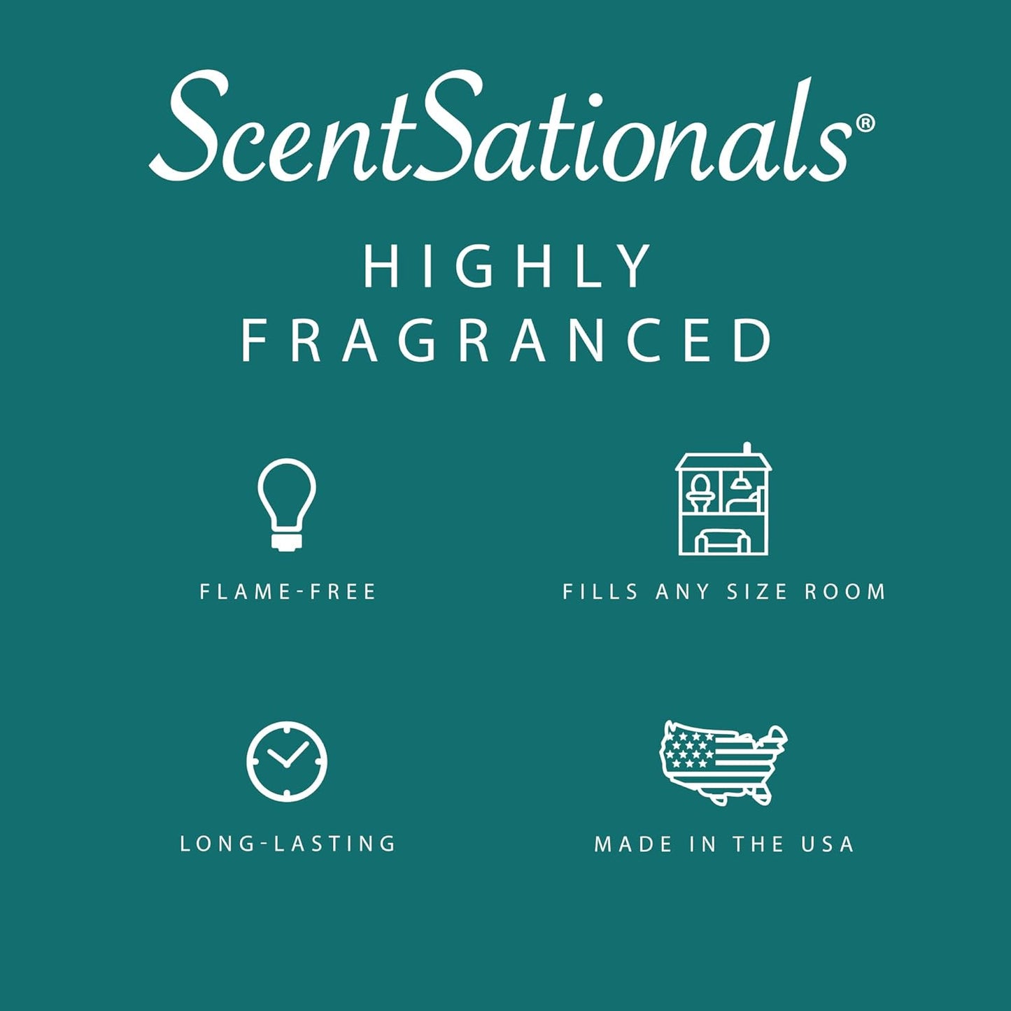 Scentsationals Wax Melts, Wax Cubes Strong Scent - Plumeria Waters - Long Lasting Scented Wax Melts for Warmer, 10oz (24-Cubes)