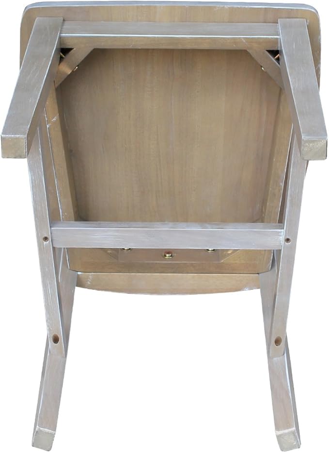 International Concepts San Remo Chair Washed Gray Taupe