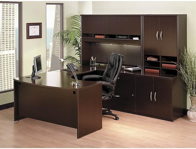 Bush Business Furniture Series C Storage Cabinet with Doors in Mocha Cherry, 2 Door Accent Chest for Home and Professional Office