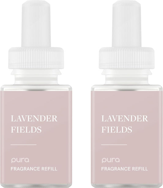 PuraHome Scent Refill - Smart Home Air Diffuser - Up to 120-Hours of Luxury Fragrance per Refill - Home Essential - Clean & Safe Diffuser Fragrance - 2 Pack, Simply Lavender