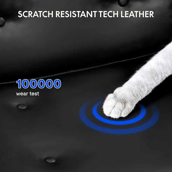 FLEXISPOT Vanity Chair with High Back Makeup Chair for Vanity Desk, Comfortable Home Office Desk Chairs 23.4 * 20.1in Wide Seat Cross Legged Office Chair with Wheels, Black