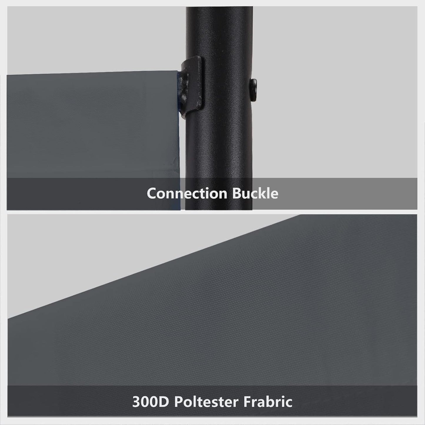 Single Panel Room Divider, Folding Privacy Screen Room Dividers for Office Home Dorm Separation, Freestanding Room Divider Screen Fabric Panel, Grey