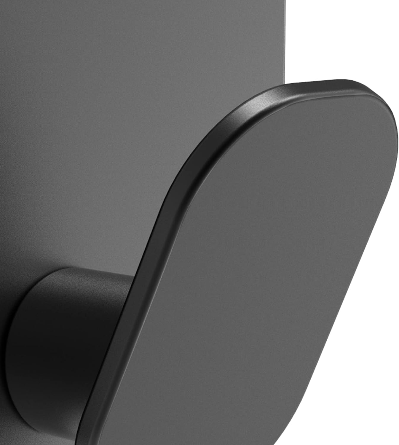 DELITON Black Towel Hook 6 Pack, Stainless Steel Stick on Wall Hooks for Hanging Coat Robe Hat, Self Adhesive Hooks, Heavy Duty, No Damage