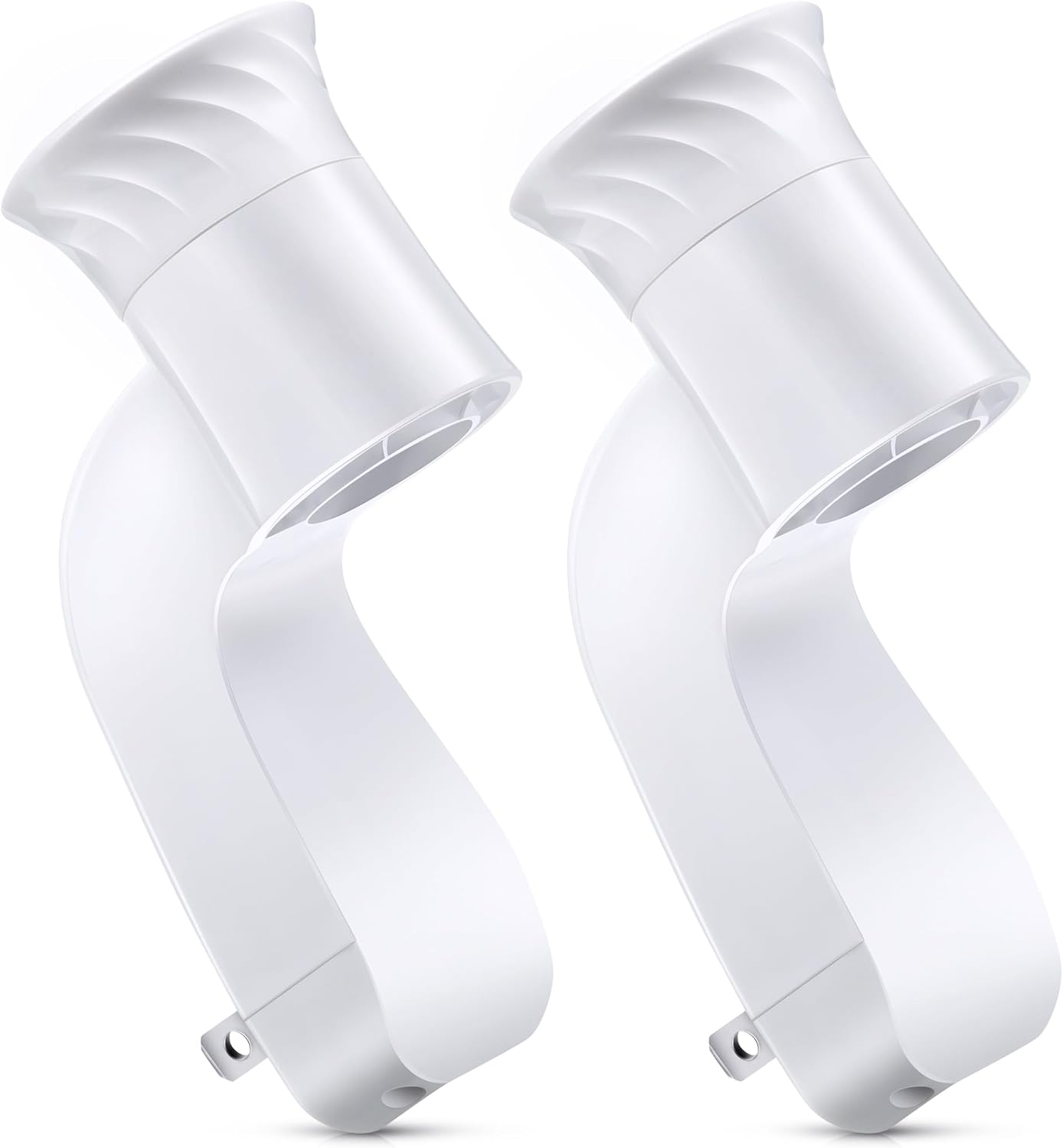 2 Pack Wall Fragrance Plug in Compatible with Bath and Body Works WallFlower Fragrances, ETL Certified, Rotatable, Precise Scent Control Fragrance Diffuser Plug for Home, Office (White)