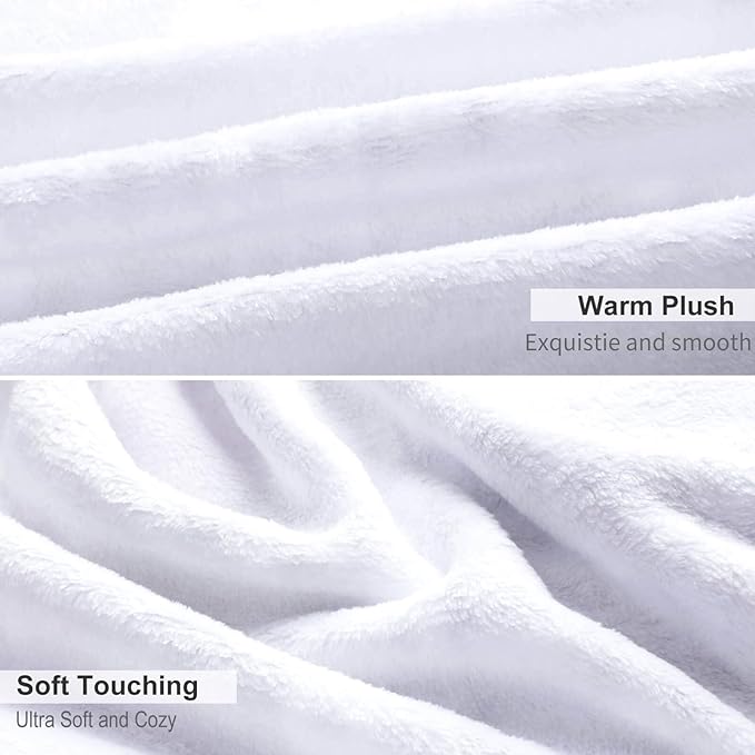 Starfish Seashell Throw Blanket for Teens Boys Girls and Adults Soft Warm Cozy Funny Midweight Food Flannel Blankets for Couch Sofa Bed Camping Travel Home Decor 50" X 60"