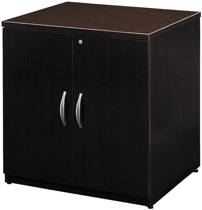 Bush Business Furniture Series C Storage Cabinet with Doors in Mocha Cherry, 2 Door Accent Chest for Home and Professional Office