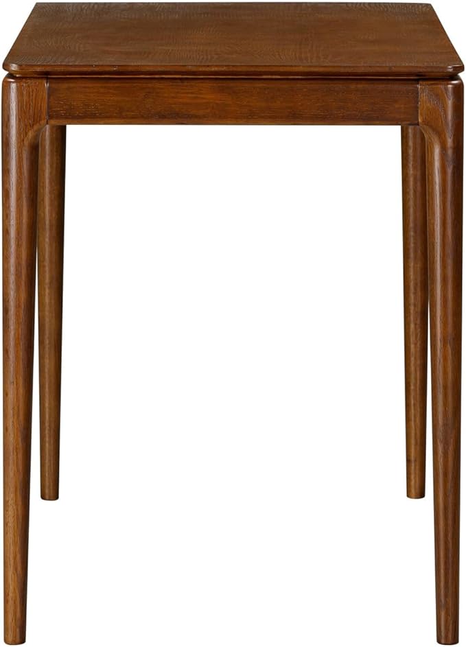 NTC Mingle Modern Wooden Rectangle Desk Table with Hidden Drawer – Waterproof & Heat Resistant, Dark Walnut