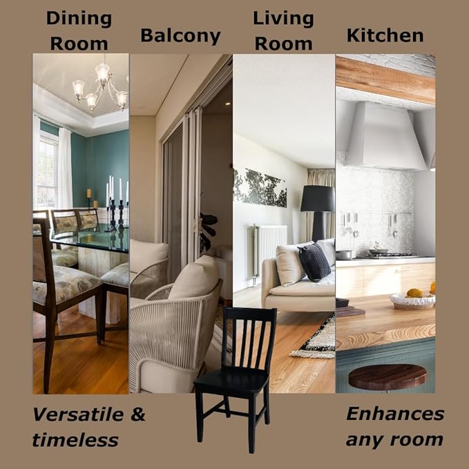 International Concepts Pair of Schoolhouse Chairs Black