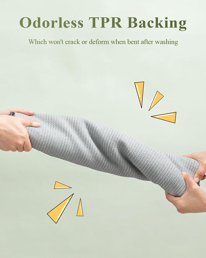 hicorfe Kitchen Rugs and Mats Sets,Super Absorbent Polypropylene Non-Slip Rug,Soft Comfort Floor Mat,Washable for Kitchen,Hallway,Office,Sink,Laundry(20" x 31.5",Sage Green)