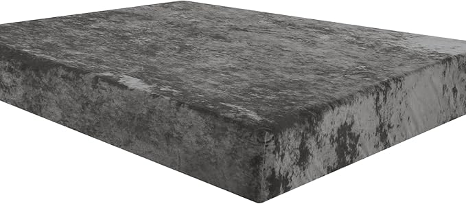 PHF Truly Velvet Fitted Sheet Only Queen Size, Luxury Super Soft Cozy Fuzzy Fleece Bottom Sheet with Deep Pocket Up to 16",Suitable for Fall Winter Spring, No Pillowcases, Charcoal/Dark Grey
