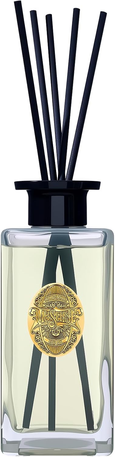 M&SENSE 10.14 oz Large Reed Diffuser Set | Jasmine Garland Scent Oil Diffuser with Sticks | Hotel Collection Non-Toxic Essential Oil |for Bedroom Bathroom Living Room