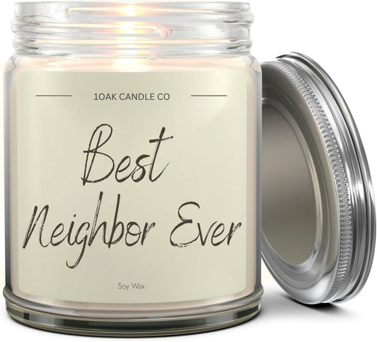 1OAK Vanilla Candle - Best Neighbor Gift for Christmas and Housewarming - Thank You Present for Women and Men