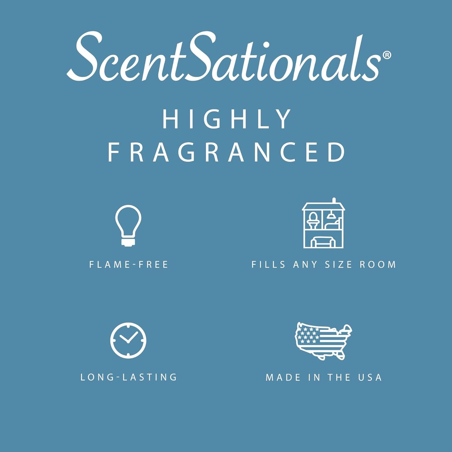 Scentsationals Wax Melts, Wax Cubes Strong Scent - Coral Shores - Long Lasting Scented Melts for Warmer, 10oz (24-Cubes)