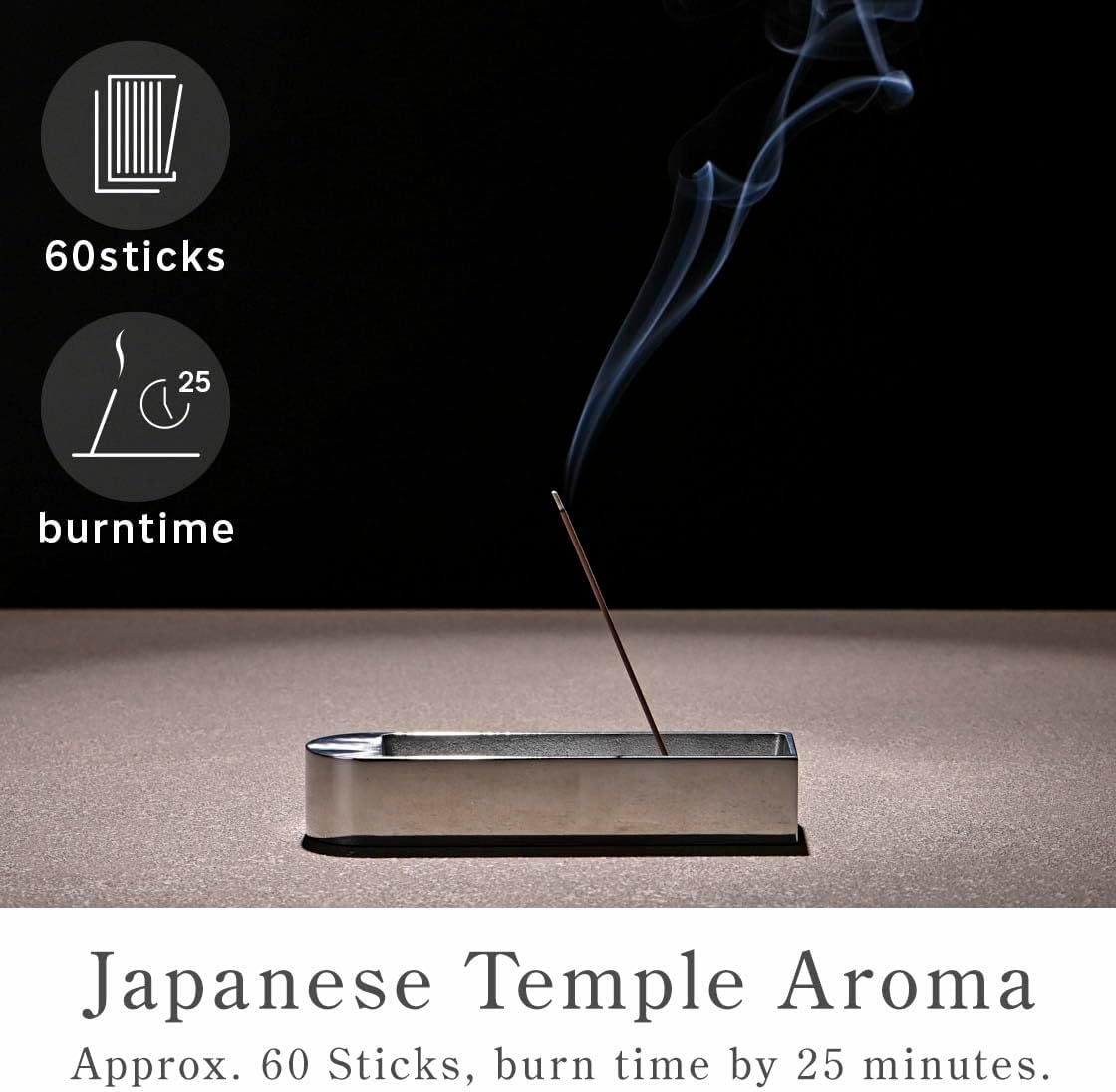Kyoto Agarwood Incense Sticks - Japanese Temple Aroma, Ideal for Relaxation & Meditation, Approx. 60 Sticks (0.44 Pounds) - Premium Quality Incense for Spiritual & Home Use Nagomikobo