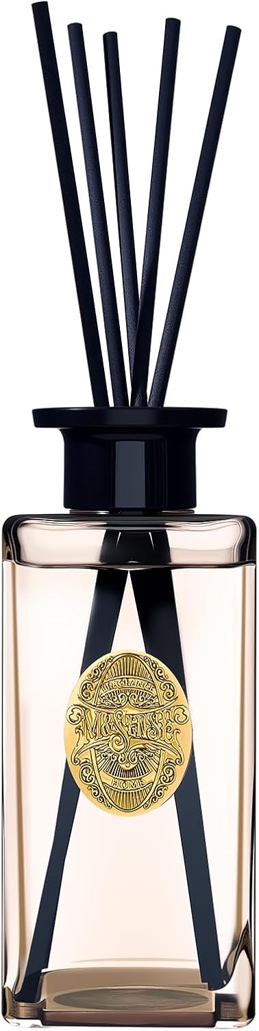 M&SENSE 10.14 oz Large Reed Diffuser Set | Fresh Grapefruit Scent Home Oil Diffuser with Sticks |Hotel Collection Non-Toxic Essential Oil |for Bedroom Bathroom Living Room