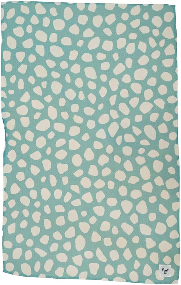 2 Pack Double Sided || Not Your Ordinary Kitchen Towels || Dish Towels || Quick Dry|| Waffle Weave Microfiber || Highly Absorbent || Hanging Hook (Turquoise)