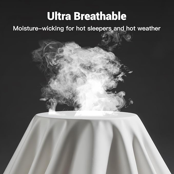 NEXHOME PRO Duvet Cover Queen, Duvet Cover Set, Ultra Soft, Duvet Cover Viscose from Bamboo Cooling, 1 Duvet Cover and 2 Pillowcases, 68"x90", White, Comforter Not Included