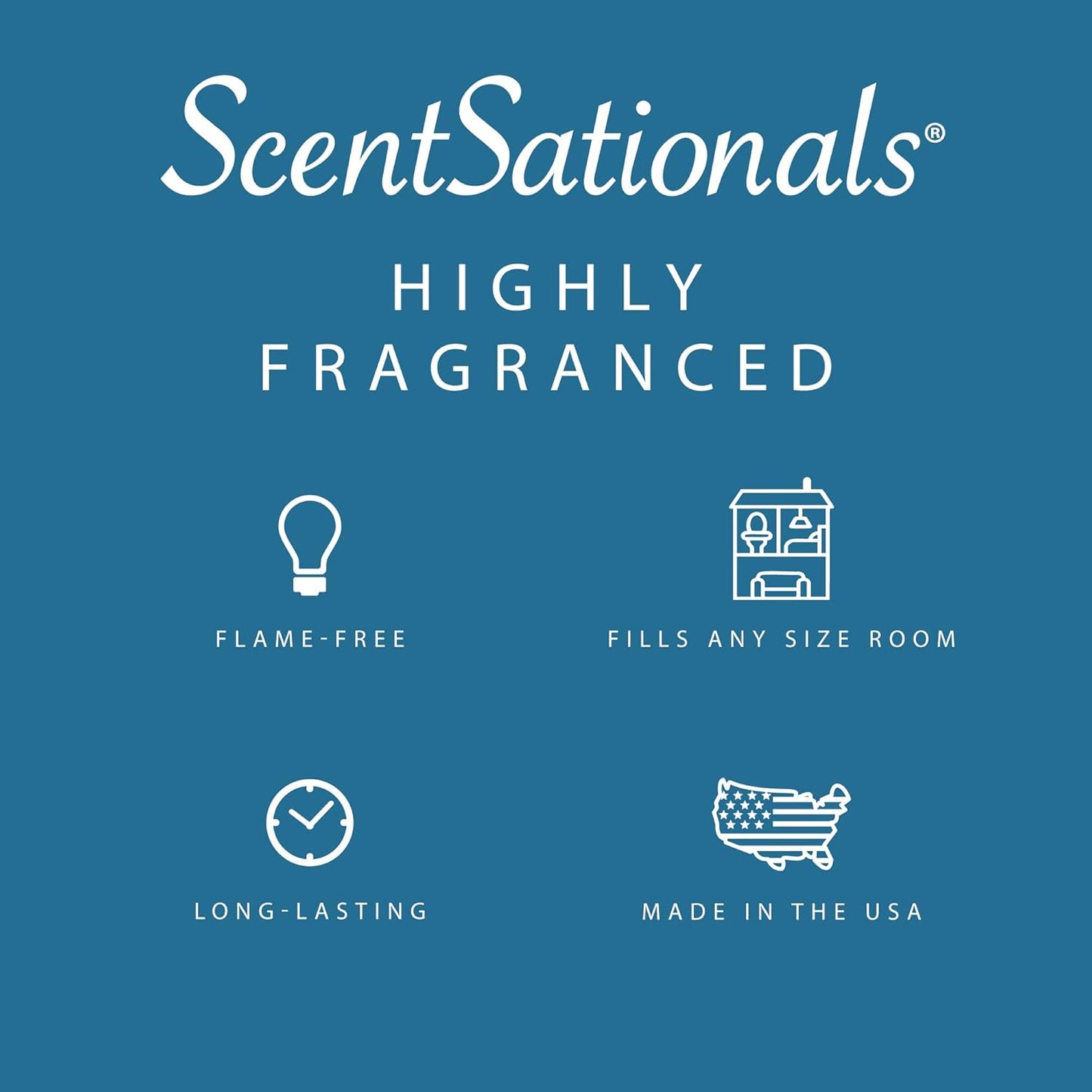 Scentsationals Wax Melts, Wax Cubes Strong Scent - Rainy Day - Long Lasting Scented Wax Melts for Warmer, 10oz (24-Cubes)