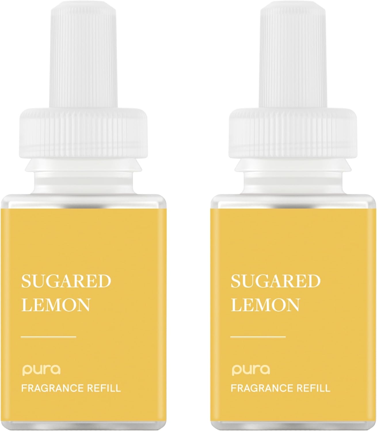 PuraHome Scent Refill - Smart Home Air Diffuser - Up to 120-Hours of Luxury Fragrance per Refill - Home Essential - Clean & Safe Diffuser Fragrance - 2 Pack, Sugared Lemon