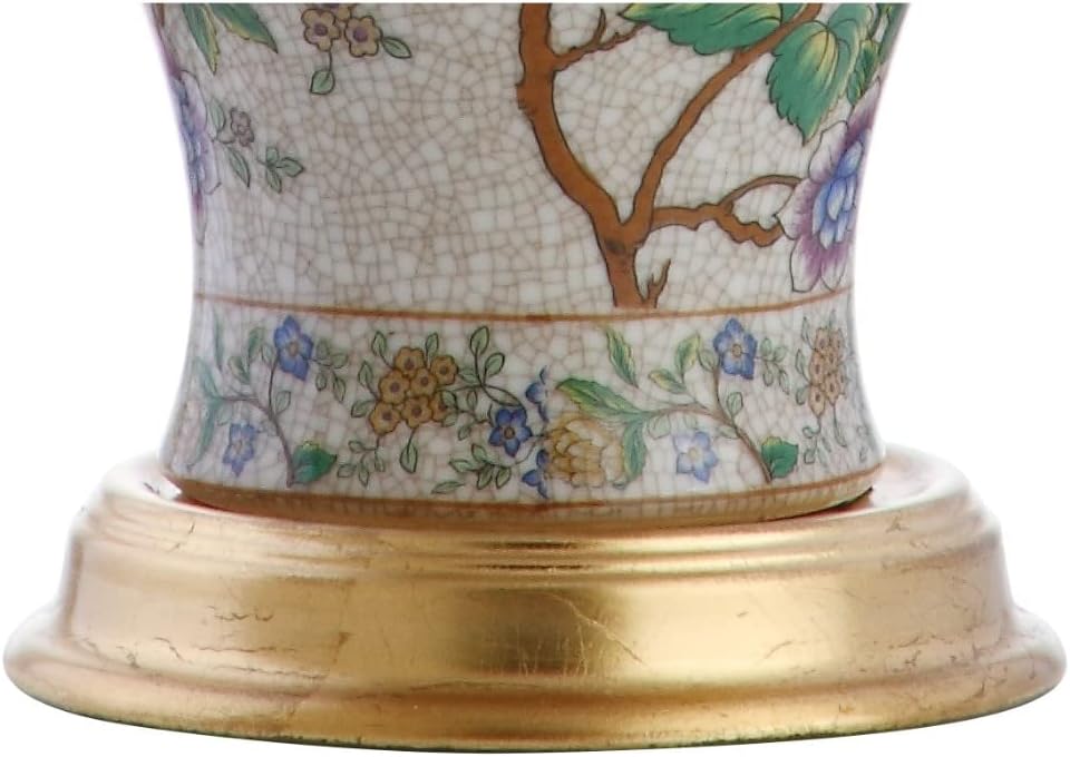 JONATHAN Y JYL3009A Grace 24" Floral LED Table Lamp Classic Cottage Bedside Desk Nightstand Lamp for Bedroom Living Room Office College Bookcase LED Bulb Included, Multicolor