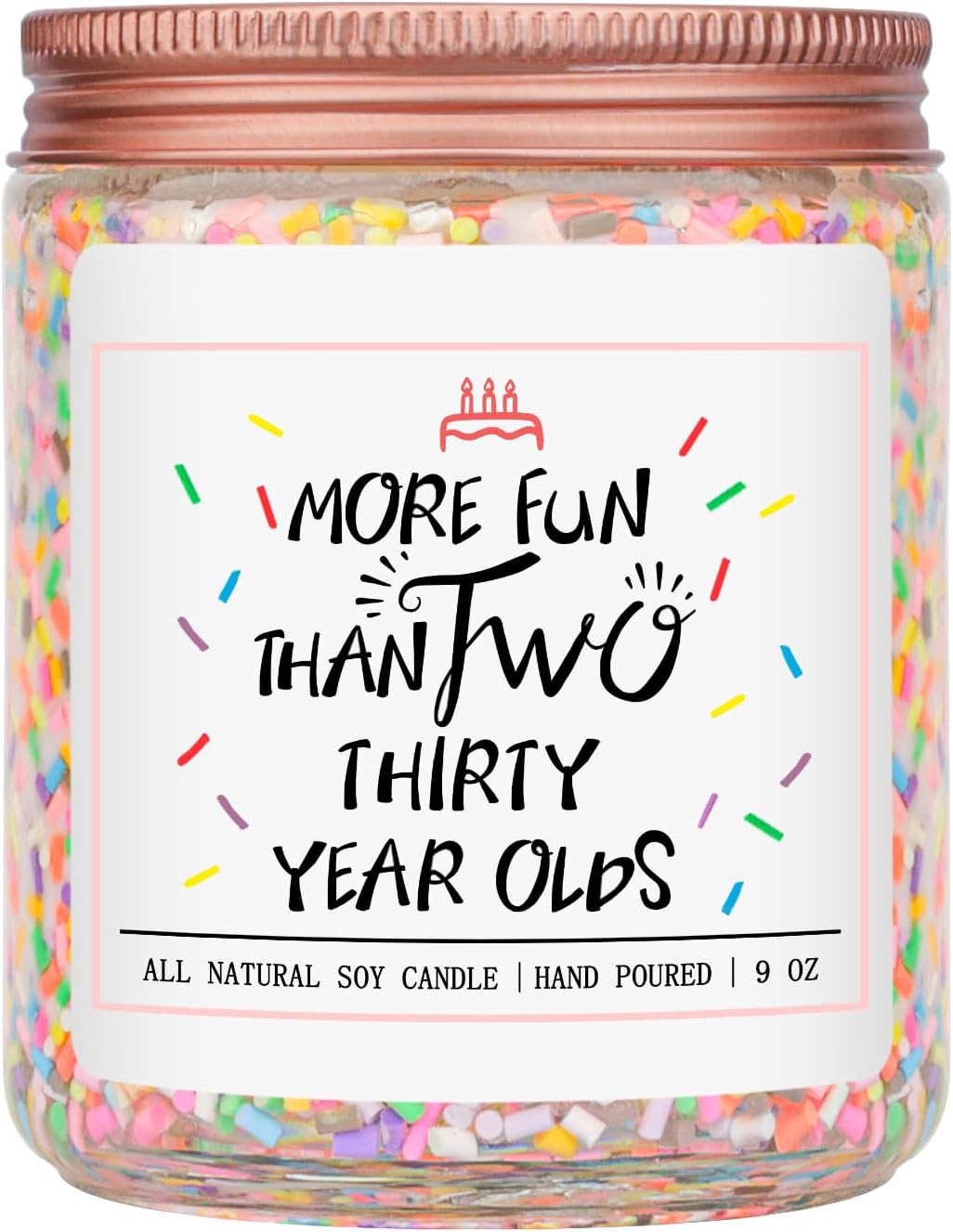 Homsolver 60th Birthday Gifts for Women, Best Ideas Birthday Decorations Candle Gift for Mom, Friends, Wife, Sister, Grandma, Vanilla Cream Scent Handmade Aromatherapy Candles