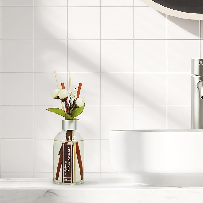 Aronica Cinnamon Scent Diffuser Kitchen, Office Decorations Cinnamon Vanilla Scent Flower Reed Diffuser, Christmas Room Stick Scent, Work Cubicle Scent, Korean Kitchen Window Decor, Air Freshener