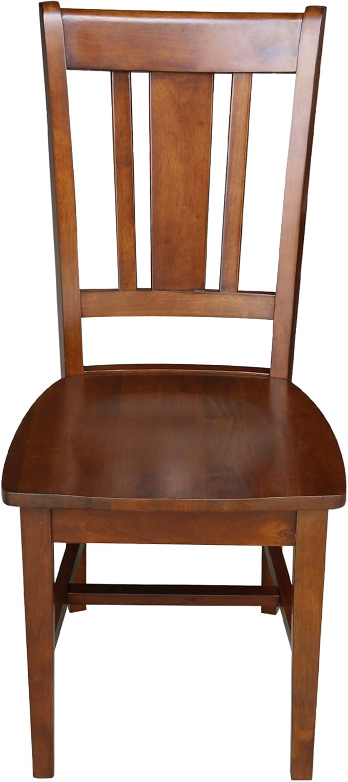 International Concepts San Remo Splat Back Chair, Espresso