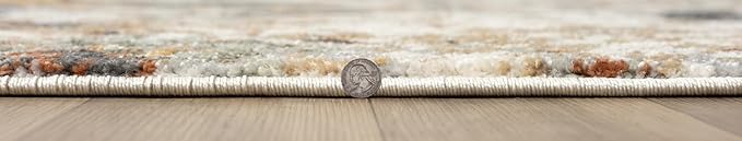 Keen Home Design Area Rugs - 2x18 Non-Shedding, Abstract Rugs for Kitchen, Living Room, Bedroom, Dining Room, Entryway - Size: 2'8" x 18', Multi