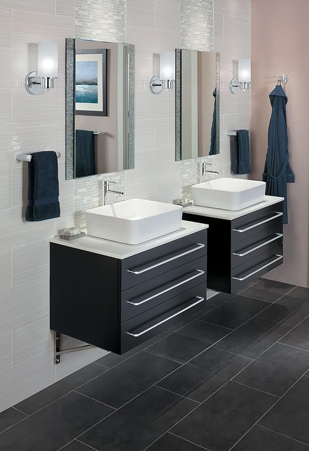 Moen YB0402CH Align Modern Double Swivel Robe Hook, Chrome