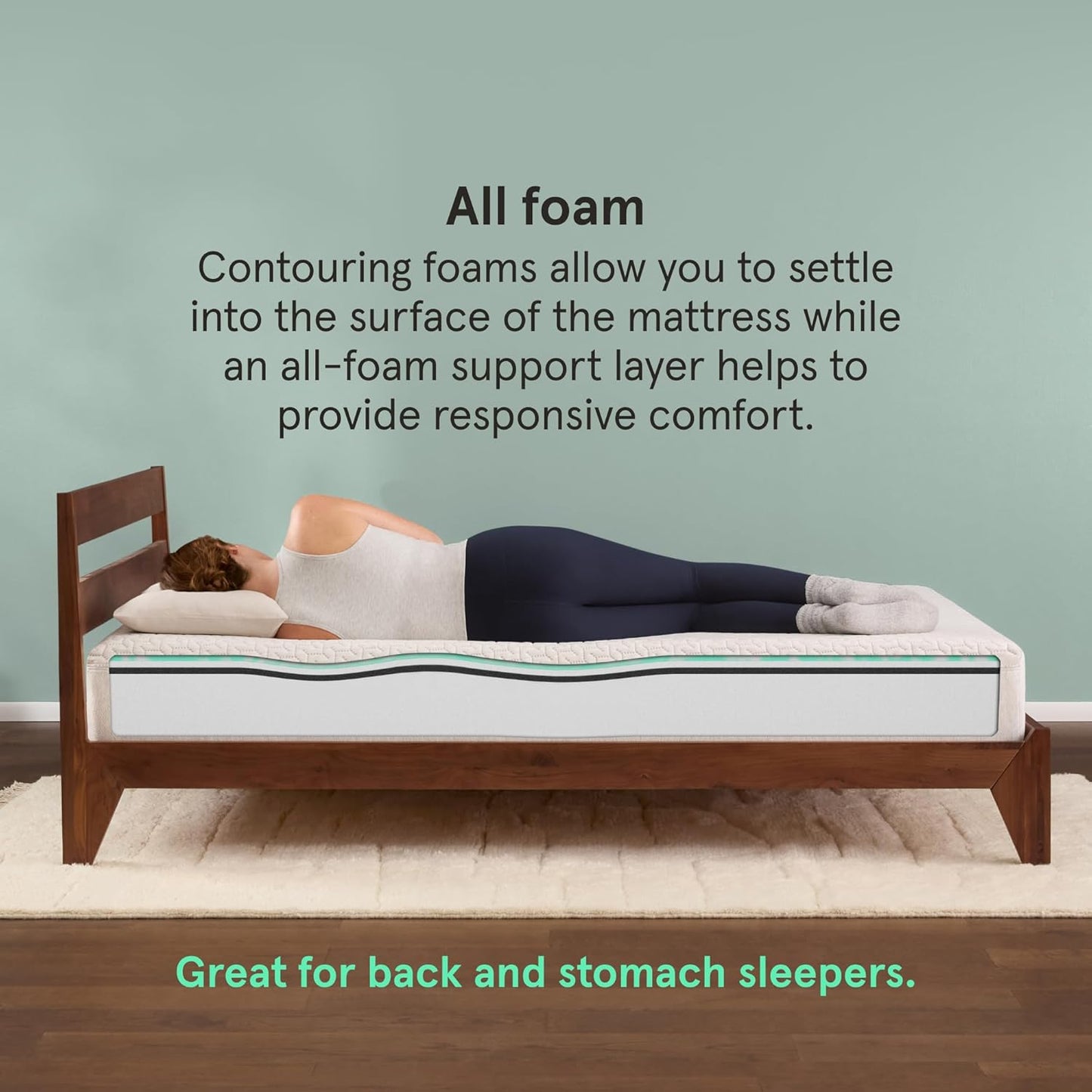 Kin By Tuft & Needle Firm 6" Full Adaptive Foam Mattress in a Box, Cooling Pressure Relief, Balanced Support, 100 Night Trial, Fiberglass-Free, CertiPUR-US, 10-Year Limited Warranty