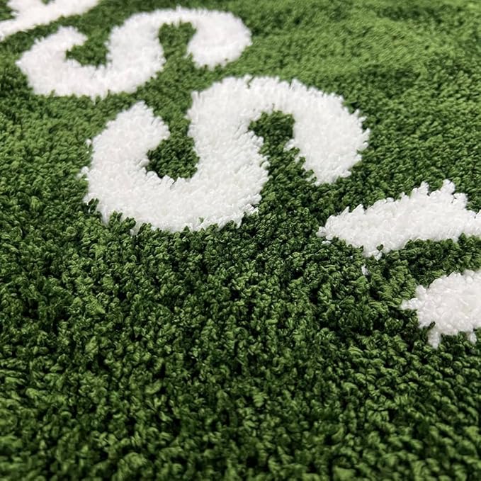 Wet Grass Rug Green Grass Classic Handmade Flocked Large Carpet Hypebeast Decor Parlor Bedroom Playroom Artistic Premium Floor Mat (120x160cm(3.9x5.2ft))