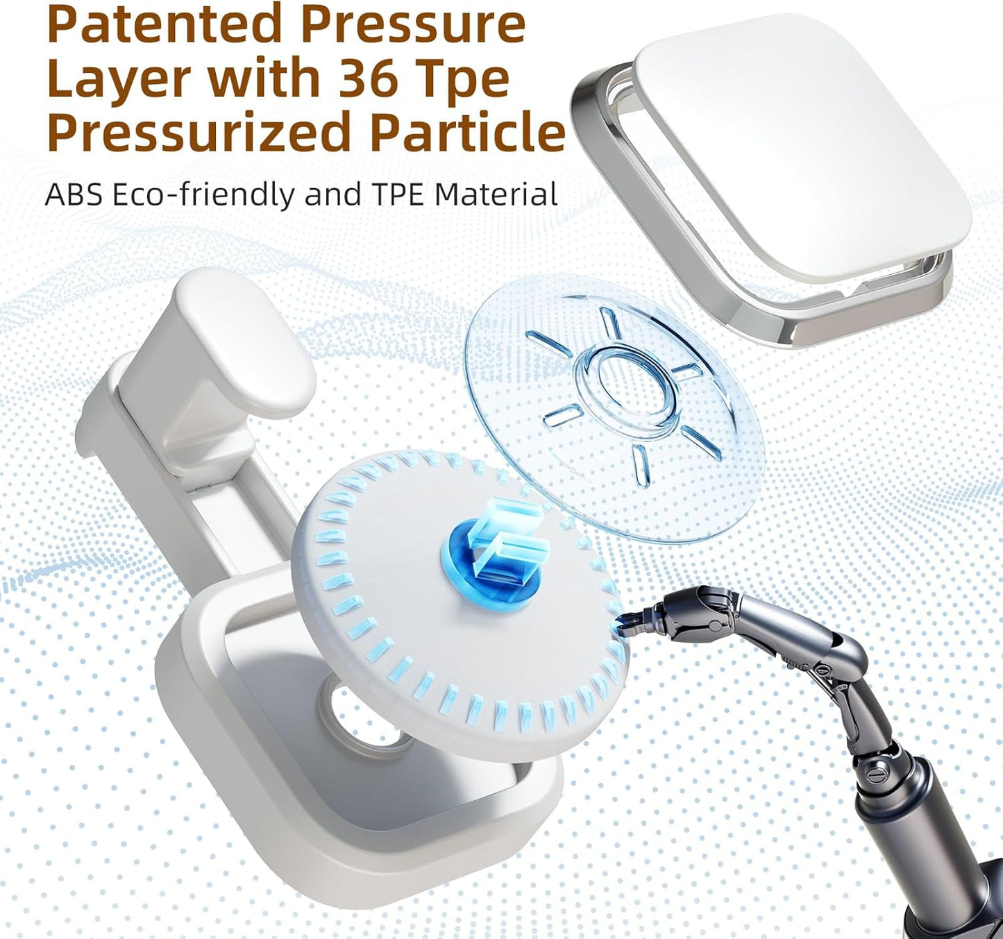 LEVERLOC Suction Cup Hooks for Inside Shower 4 Pack, Versatile Powerful Vacuum Suction Shower Holders for Towel, Loofah, Clothes, Damage Free Wall Hanging Bathroom Hooks, Easy to Install, White