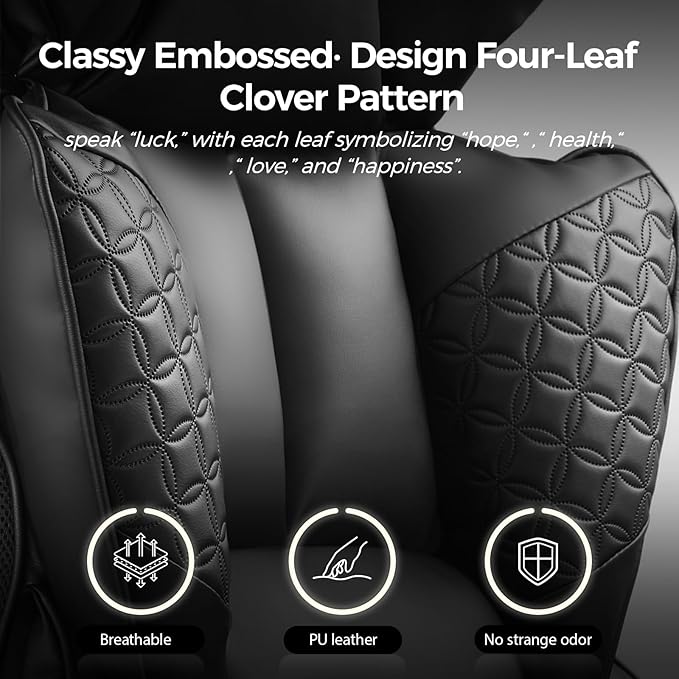 COMHOMA Big and Tall Office Chair 400LBS Wide Ergonomic Gaming Chair with Deluxe Embossing Designed Leather with Foot Rest,150°Reclining Adjustable Armrests Pocket Spring Back Support and Pillow