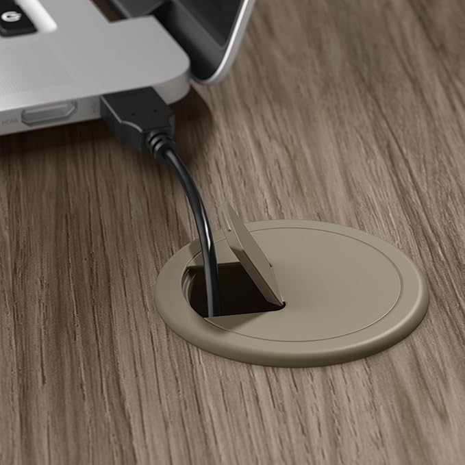 Bush Business Furniture 60-inch Electric Height Adjustable Standing Desk, Ergonomic Sit-Stand Computer Table for Home and Professional Office, Move 40 Series, Modern Hickory with Metallic Gray Base